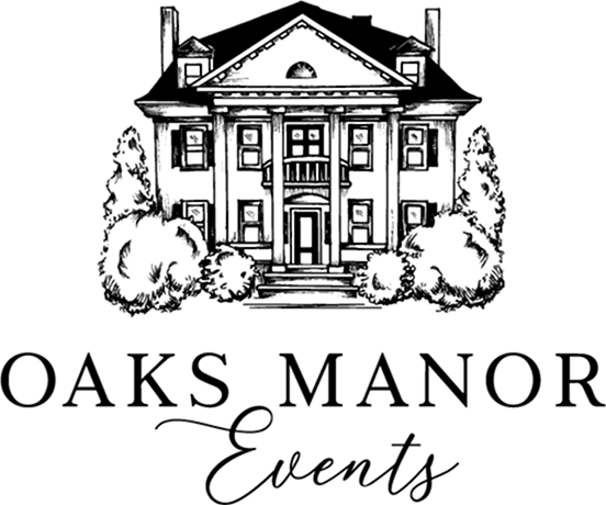 Oaks Manor black logo emblem